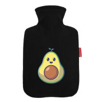 Wärmflasche Avocado Comic