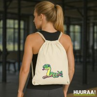 Turnbeutel Schlange Comic 12 Liter