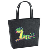 Filz Shopper Schlange Comic 22 Liter