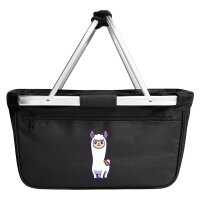 Einkaufskorb faltbar Lama Comic 20 Liter Black