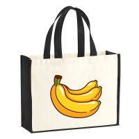 Jutetasche Banane Comic 21 Liter Black