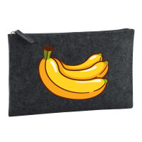 Kulturbeutel Banane Comic 1 Liter Charcoal