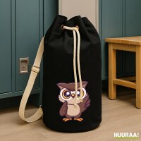 Seesack Eule Comic 20 Liter Black