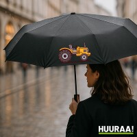 Regenschirm Traktor Trecker 98cm Schwarz