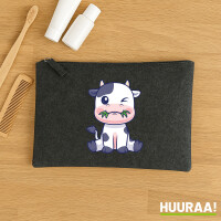 Kulturbeutel Kälbchen Baby Kuh 1 Liter Charcoal