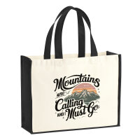 Jutetasche Mountains are calling and i must go 21 Liter...