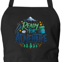 Schürze Ready for Adventure Berge mit Taschen