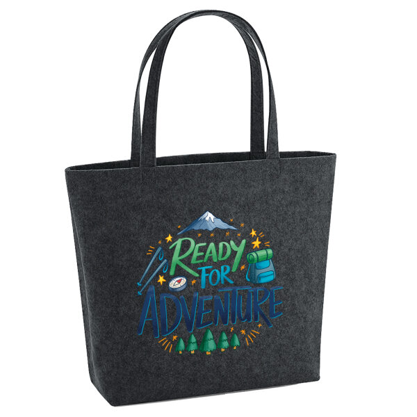 Filz Shopper Ready for Adventure Berge 22 Liter