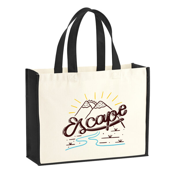 Jutetasche Escape Berge 21 Liter Black