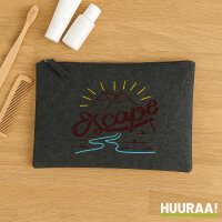 Kulturbeutel Escape Berge 1 Liter Charcoal