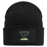 Beanie mit Patch Mountain are calling Berge Black