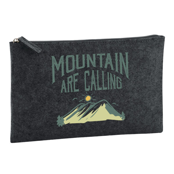 Kulturbeutel Mountain are calling Berge 1 Liter Charcoal