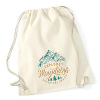 Turnbeutel Explore Mountains Adventure Awaits 12 Liter