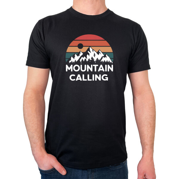 Herren T-Shirt Mountain Calling Berge