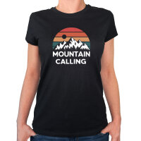 Damen T-Shirt Mountain Calling Berge