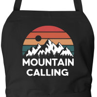 Schürze Mountain Calling Berge mit Taschen