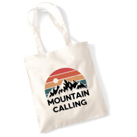 Jutebeutel Mountain Calling Berge 10 Liter