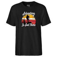 Herren T-Shirt Adventure is out there Backpacking