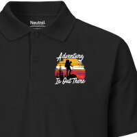 Herren Polo Shirt Adventure is out there Backpacking