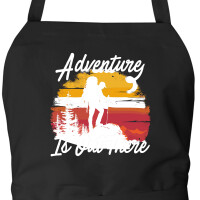 Schürze Adventure is out there Backpacking mit Taschen