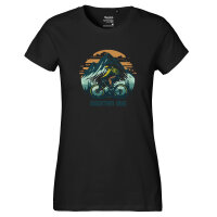 Damen T-Shirt Mountain Bike Berge