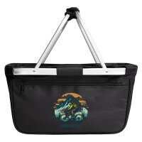 Einkaufskorb faltbar Mountain Bike Berge 20 Liter Black