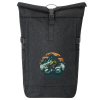 Kurierrucksack Mountain Bike Berge 30-44 Liter Black Melange