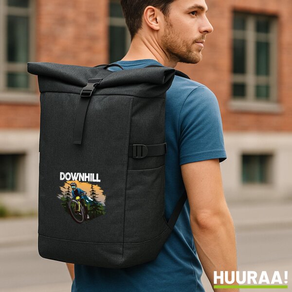 Kurierrucksack Downhill Bike 30-44 Liter Black Melange