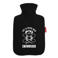 Wärmflasche Snowboard life is better