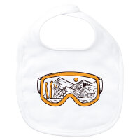 Baby Lätzchen Ski Skibrille Klettverschluss