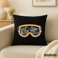 Kissen Ski Skibrille 40x40cm