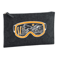 Kulturbeutel Ski Skibrille 1 Liter Charcoal
