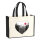 Jutetasche Paar wandert Herz 21 Liter Black
