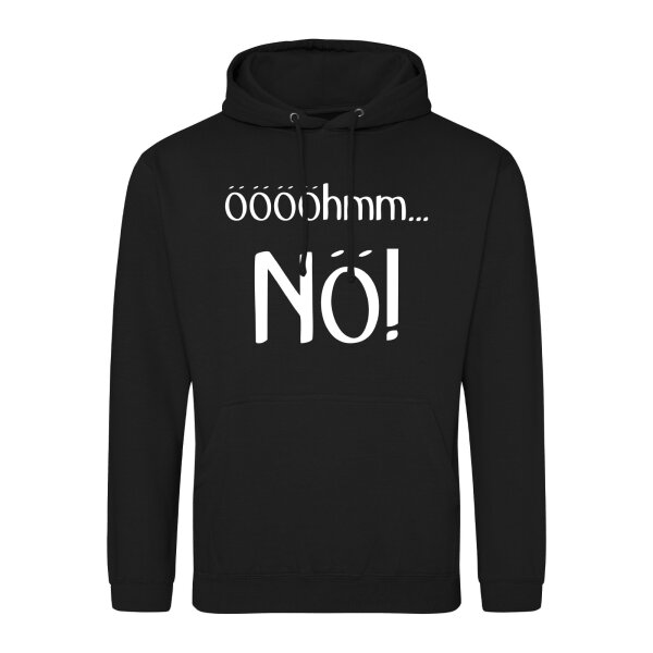 Unisex Hoodie ööööhmm Nö Schriftzug