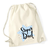 Turnbeutel Super Dad Bester Papa 12 Liter