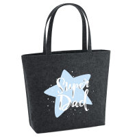 Filz Shopper Super Dad Bester Papa 22 Liter