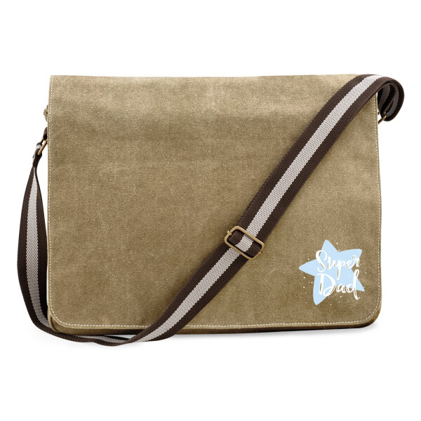 Umhängetasche Super Dad Bester Papa 14 Liter