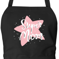 Schürze Super Mom Beste Mama mit Taschen