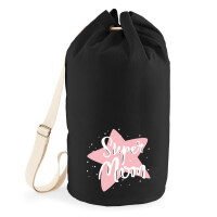 Seesack Super Mom Beste Mama 20 Liter Black