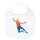 Baby Lätzchen bunte Handball Silhouette