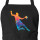 Schürze bunte Handball Silhouette mit Taschen