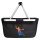 Einkaufskorb faltbar bunte Handball Silhouette 20 Liter Black