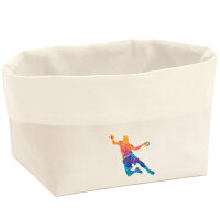 Organizer bunte Handball Silhouette