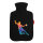 Wärmflasche bunte Handball Silhouette