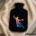 Wärmflasche bunte Handball Silhouette