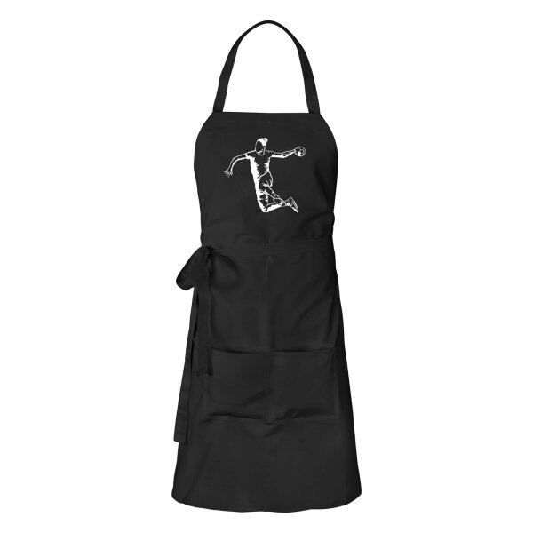 Schürze Handball Silhouette mit Taschen