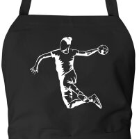 Schürze Handball Silhouette mit Taschen