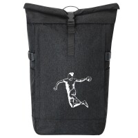 Kurierrucksack Handball Silhouette 30-44 Liter Black Melange