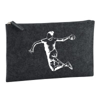 Kulturbeutel Handball Silhouette 1 Liter Charcoal