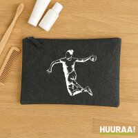 Kulturbeutel Handball Silhouette 1 Liter Charcoal